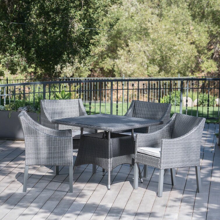 Ivy Bronx Arevalo 4 Person Square Outdoor Dining Set Wayfair